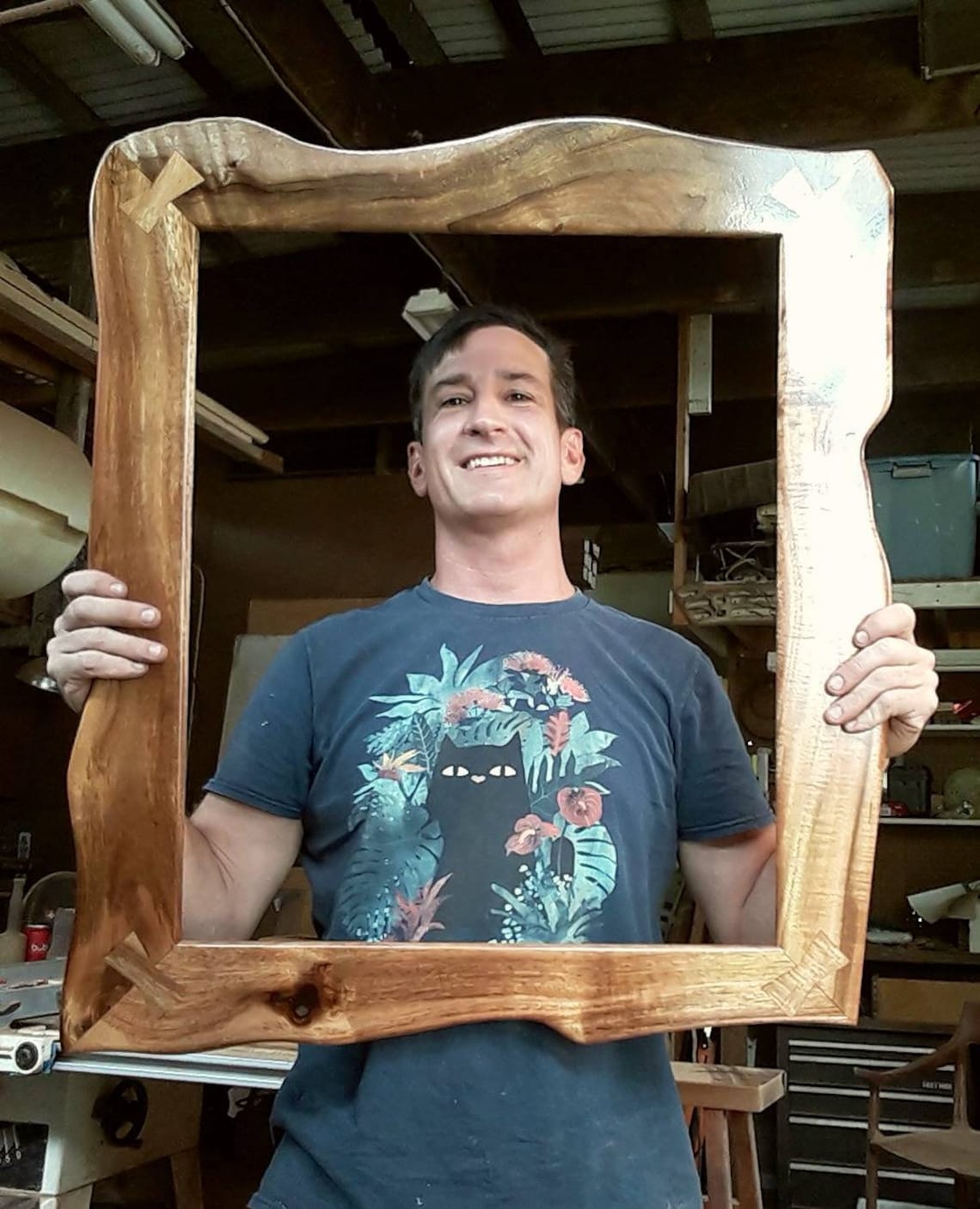 Rustic Hawaiian Koa Wood Sculpted Picture Frames Etsy