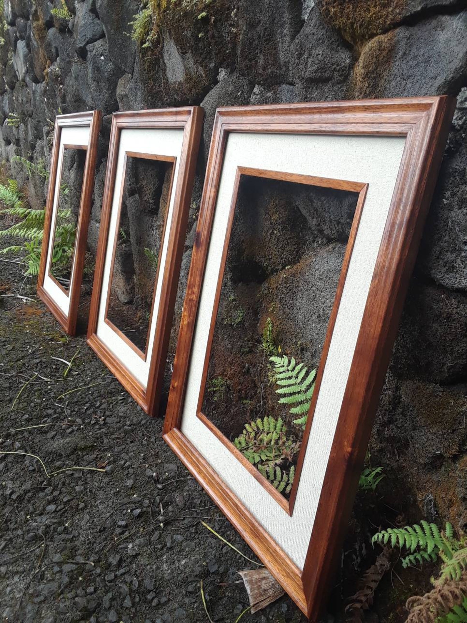 Formal Hawaiian Koa Wood Picture Frames With Inner Frame and Etsy