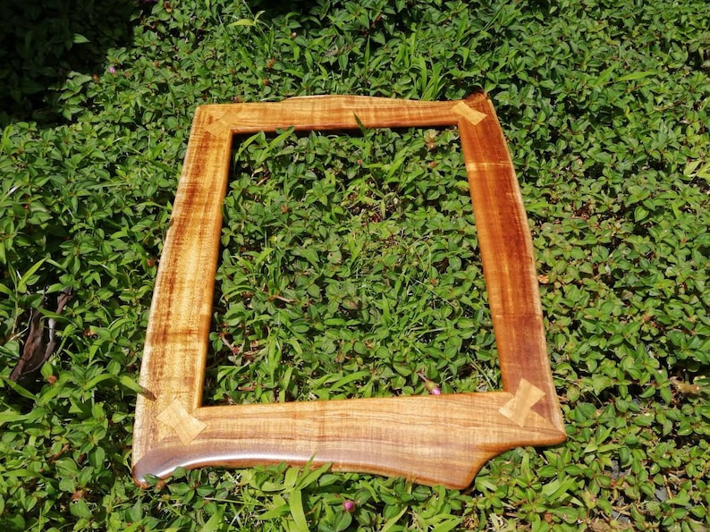 Rustic Hawaiian Koa Wood Sculpted Picture Frames Etsy