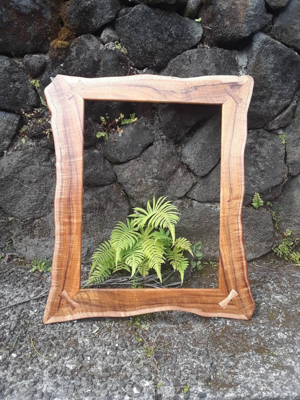 Rustic Hawaiian Koa Wood Sculpted Picture Frames Etsy