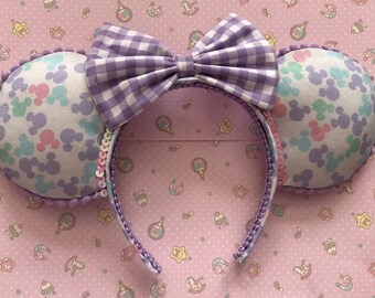 Pastel Mouse silhouette mouse ears