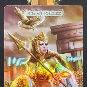 1x Human Soldier #2 *FOIL LAMINATED* Custom Altered Token