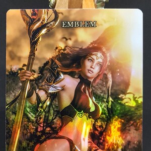 1x *FOLIE GELAMINEERD* Chandra Awakened Inferno-embleem #2 aangepast aangepast