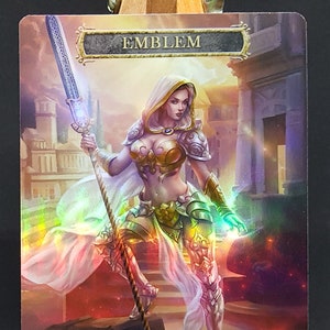 1x *FOIL LAMINADO* Emblema Campeão Elspeth Sun #2 Personalizado Alterado