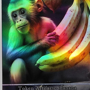 1x Banane #2 *LAMINÉ* Jeton JCC personnalisé modifié