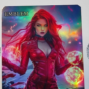 1x *FOIL LAMINATED* Chandra Funkenjäger Emblem #1 Individuell verändert