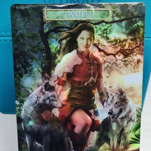 1x Wolf #8 *FOIL LAMINATED* Token für Männer und Frauen