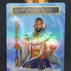 1x *FOLIE LAMINIERT* Teferi Held von Dominaria Emblem #2 Individuell verändert