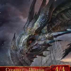 Dragon #10 TCG Token Custom Altered