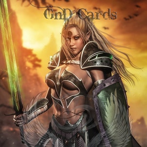 Personalidade do token TCG do Cavaleiro Elfo nº 1 alterada