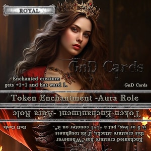 Royal/Young Hero #1 rol TCG-token aangepast aangepast