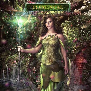 Green Elemental #4 TCG Token Custom Altered
