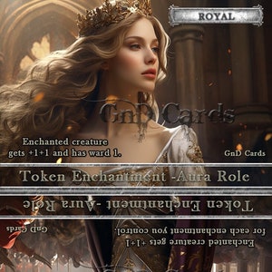 Koninklijk/deugdzaam #1 rol TCG-token aangepast aangepast