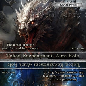 Mostro/Stregone #3 Ruolo TCG Token Personalizzato Modificato