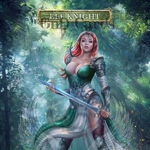 Elf Knight #2 TCG Token Custom Altered
