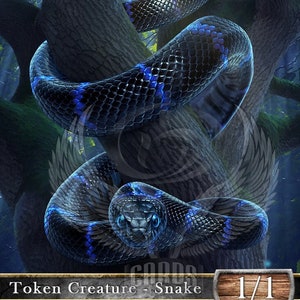 Personalização do token Black Snake #6 TCG alterada