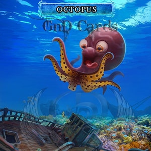 Octopus #1 TCG Token Custom Altered