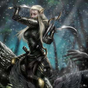 Personalidade do token TCG do guerreiro elfo nº 1 alterada