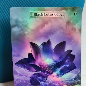 1 copia/gettone Black Lotus *laminato* personalizzato (per Garth Occhio-Uno)