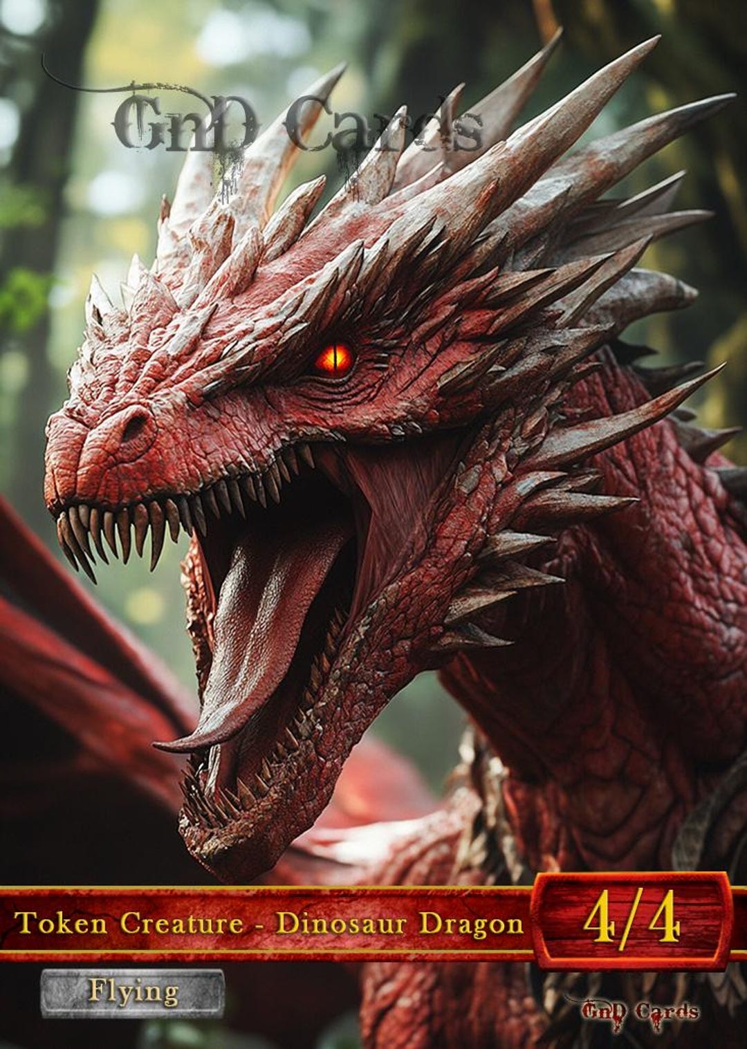 Dinosaur Dragon #1 TCG Token Custom Altered - Etsy