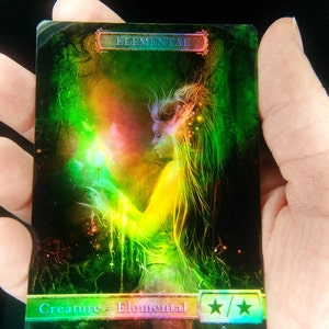 1x G/W Elemental #1 *FOIL LAMINATED* Custom Altered Token