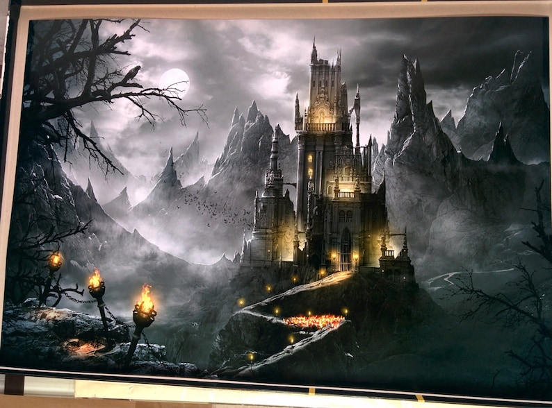 Art Print dracula's Castle 13x19 Inches Etsy
