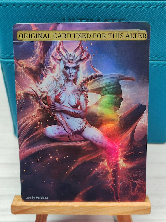1x Foil Altered Art Dihada, Binder of Wills - Etsy