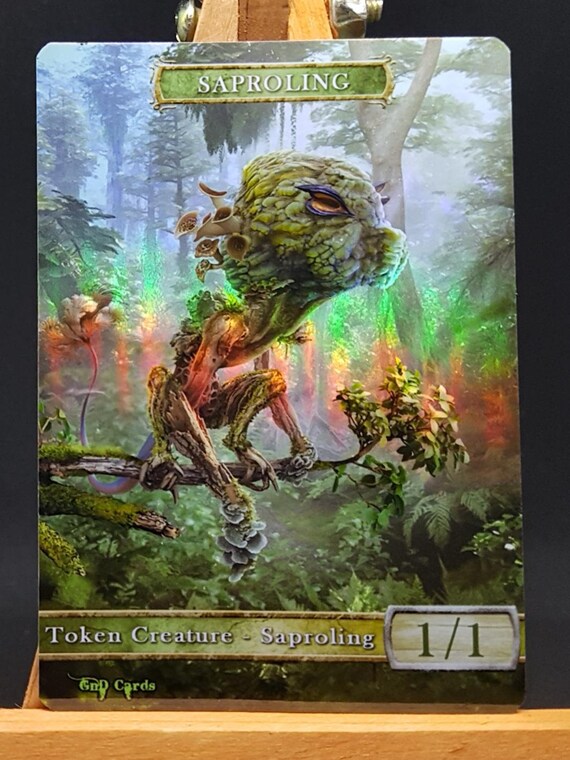 1x Saproling #3 *FOIL LAMINATED* Custom Altered Token - Australia
