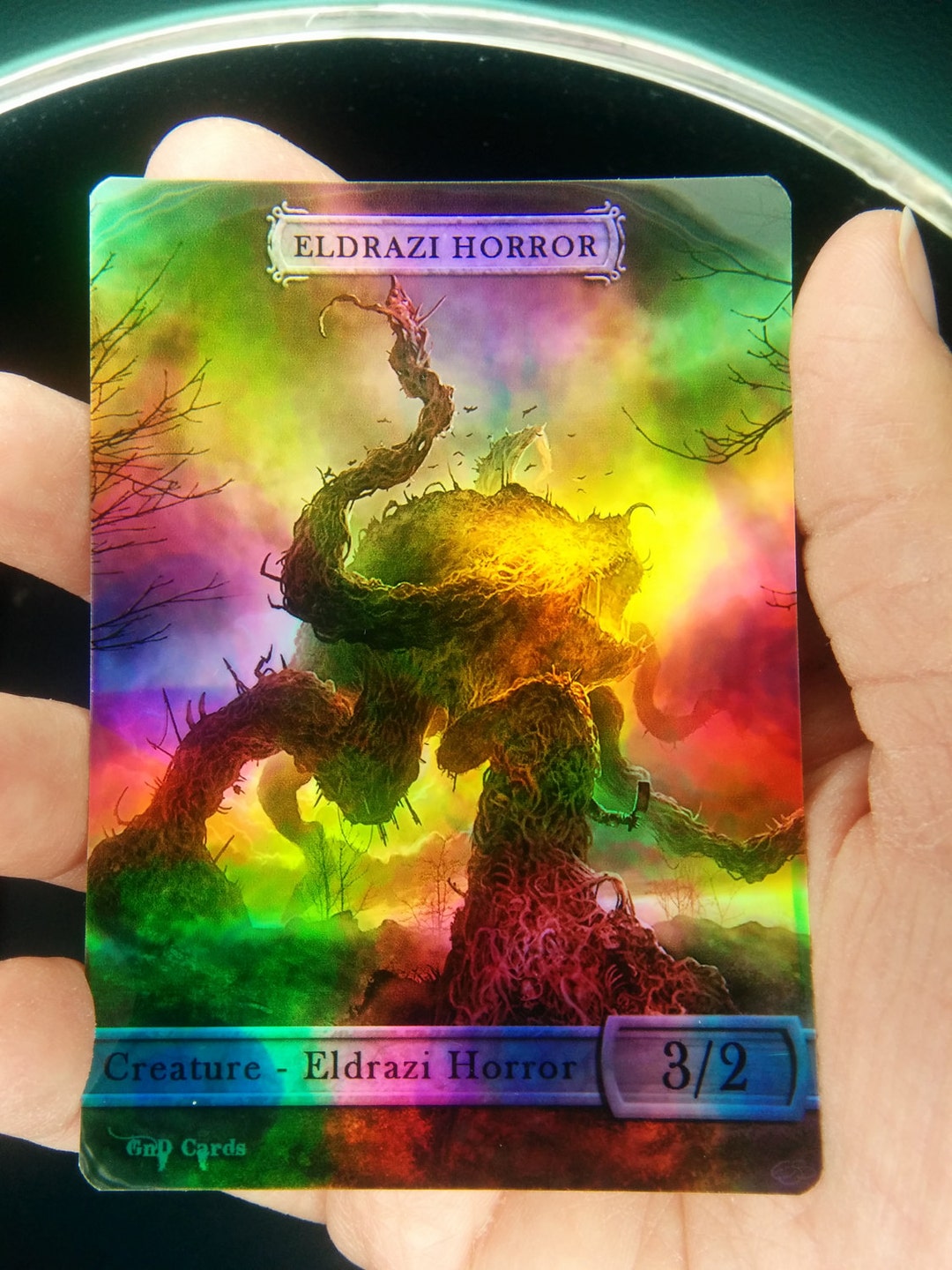 1x Eldrazi Horror 1 FOIL LAMINATED Custom Altered Token - Etsy