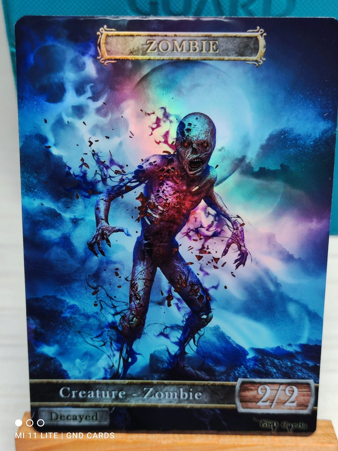 1x *foil* Zombie #18 Decayed Custom Altered Token - Etsy