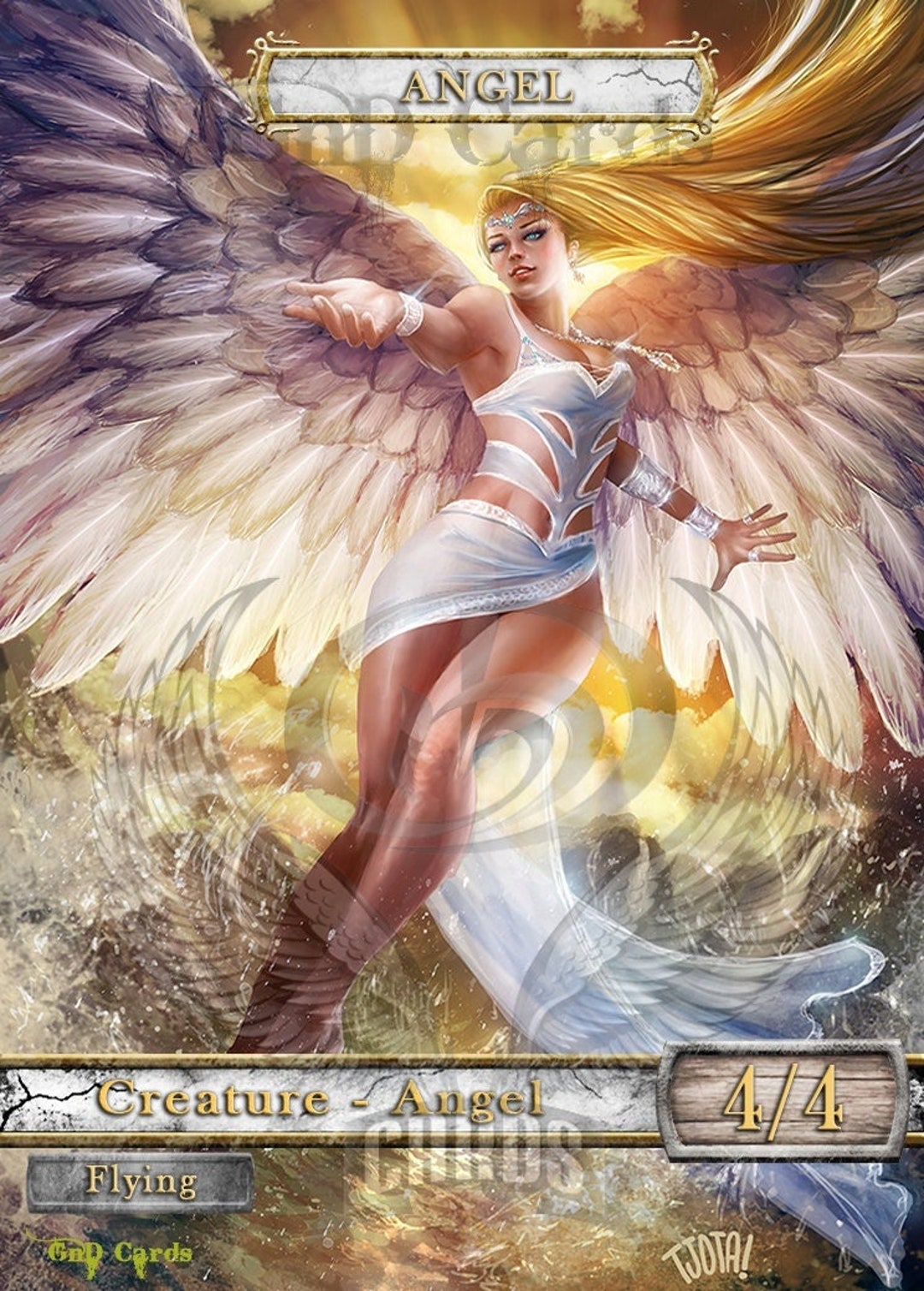 angel token cards mtg Stainless Steel Angel Token