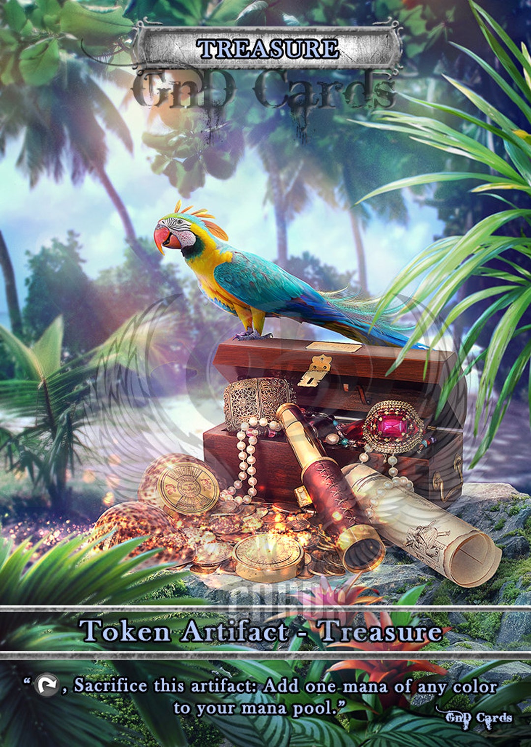 Treasure #2 TCG Token Custom Altered - Etsy