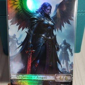 1x Angelo n. 60 *LAMINATO CON FOGLIO* Gettone modificato personalizzato