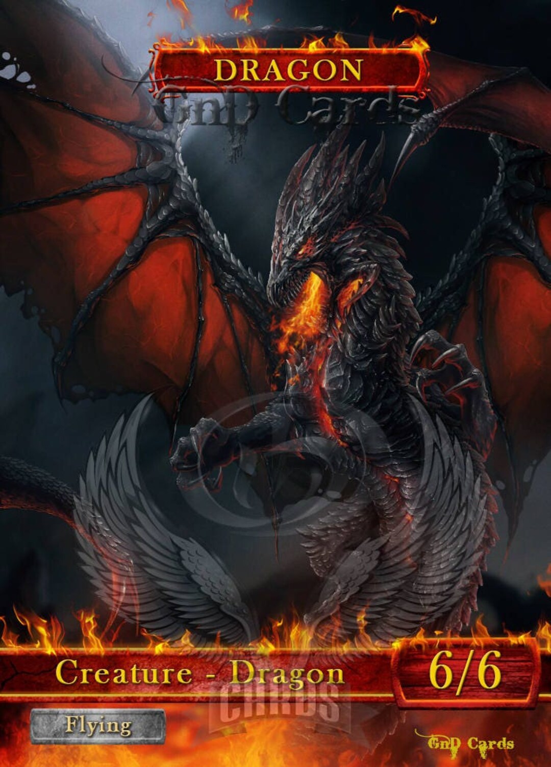 Dragon #6.2 TCG Token Custom Altered - Etsy