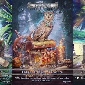 Pacote de Tesouro (5 fichas) Fichas TCG Personalizadas Alteradas