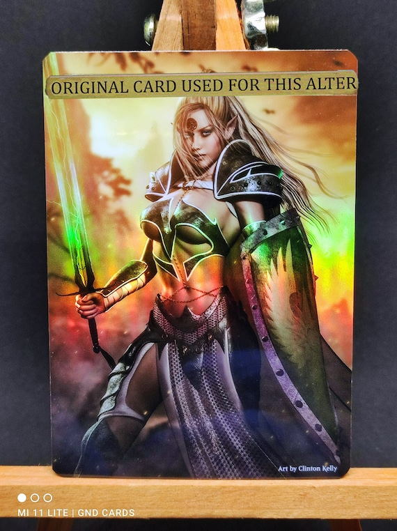 1x Foil Altered Art Galea, Kindler of Hope - Etsy