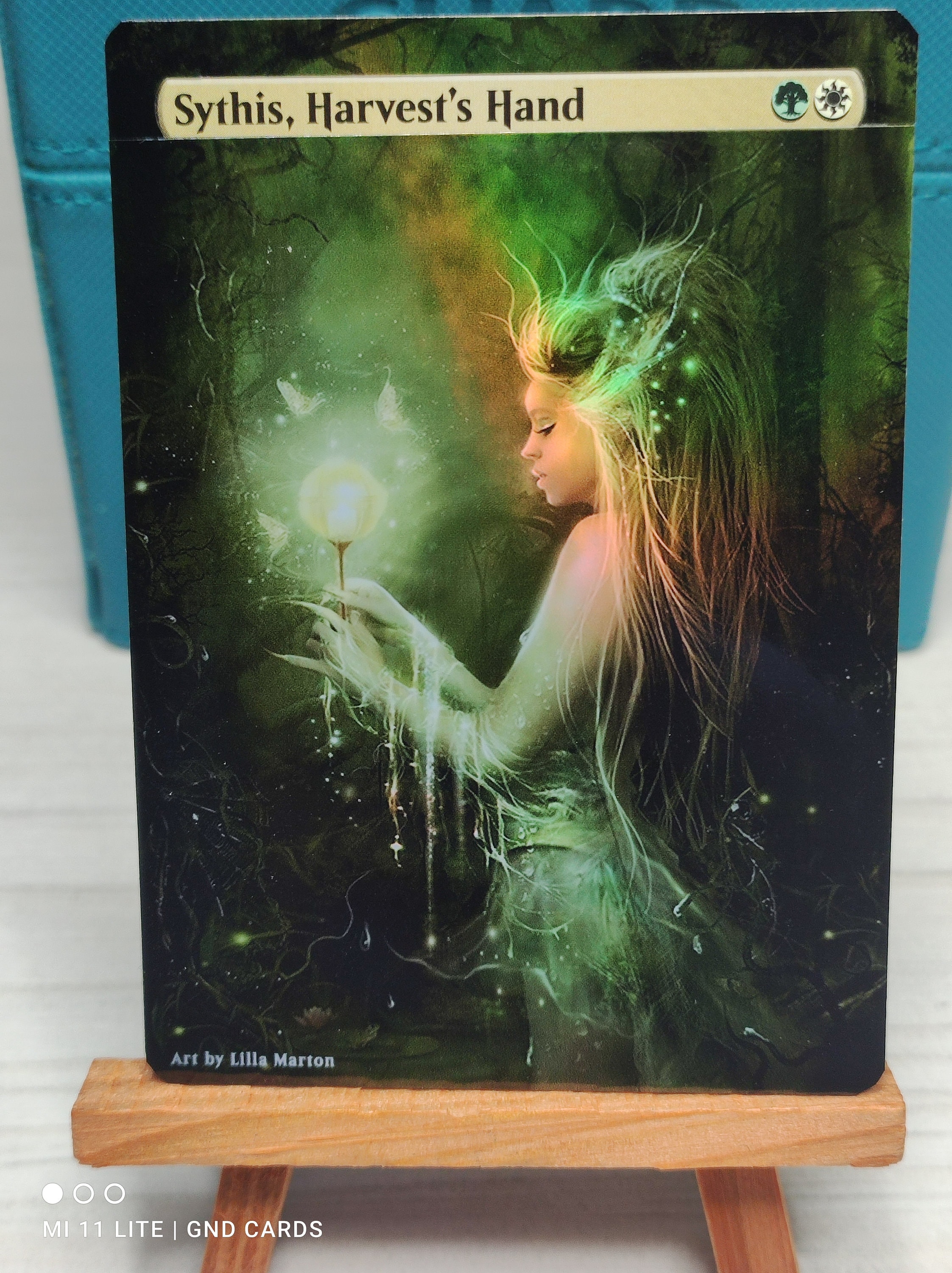 1x Foil Altered Art Sythis, Harvest's Hand (non-foil Into Foil
