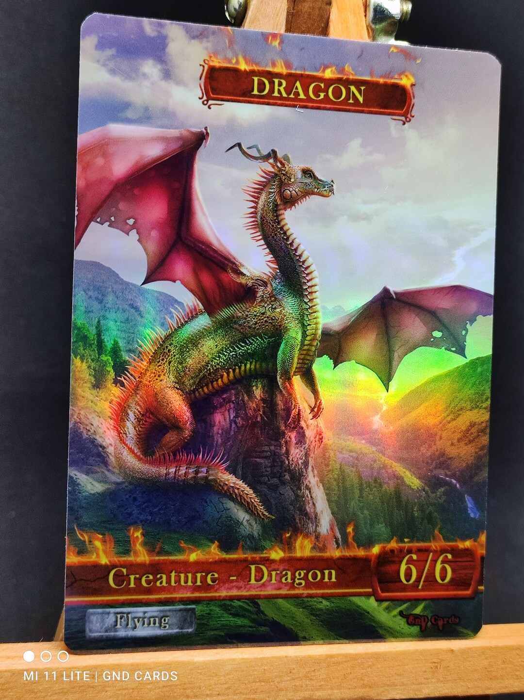 1x Dragon 6.1 FOIL LAMINATED Custom Altered Token - Etsy