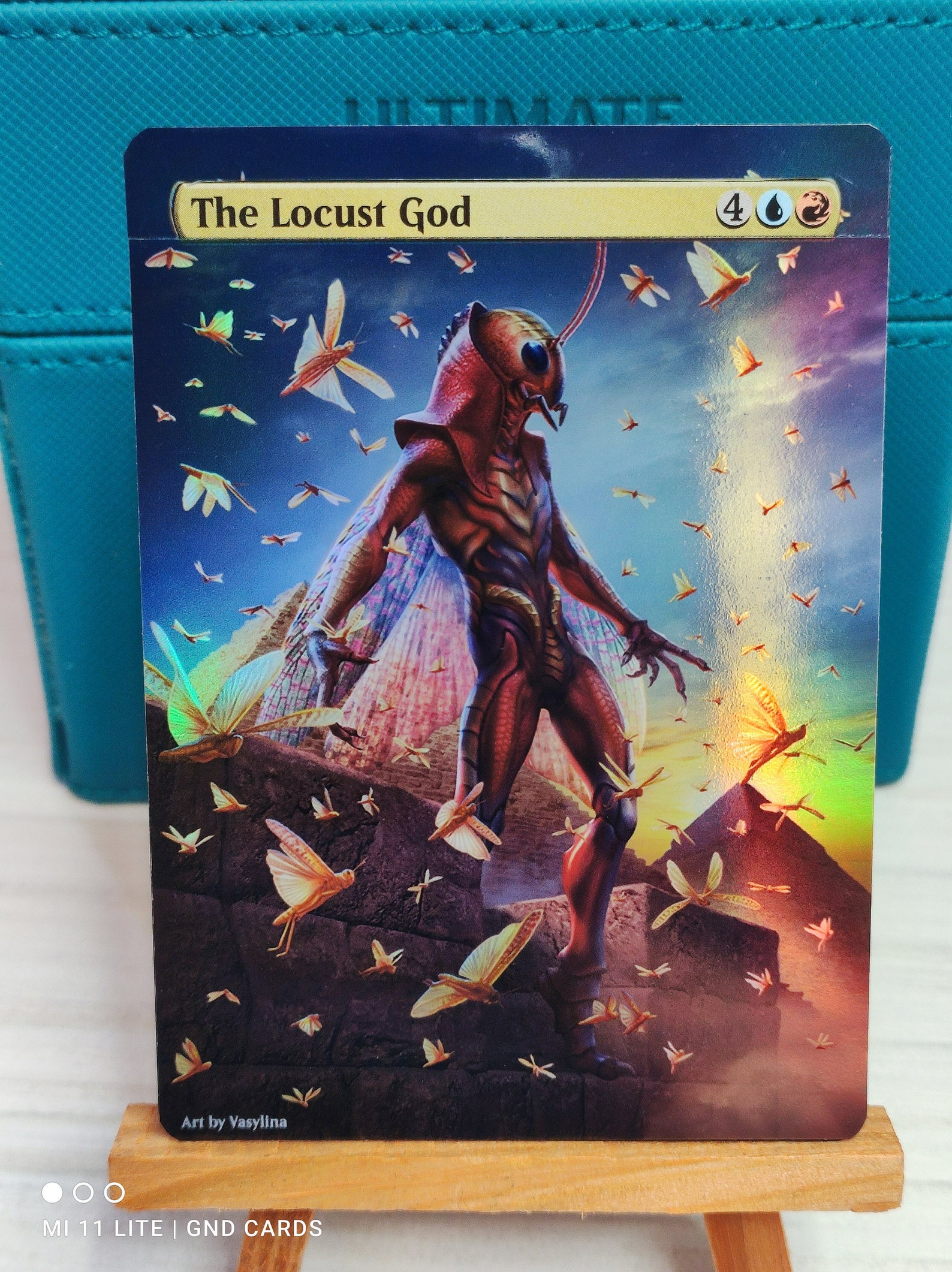 1x Foil Altered Art the Locust God nonfoil Into Foil MTG Etsy