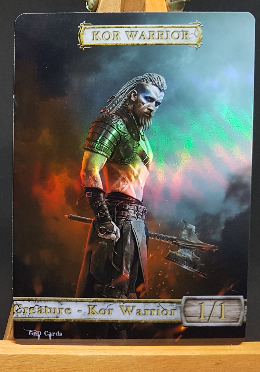 1x *foil* Kor Warrior Custom Altered Token - Etsy