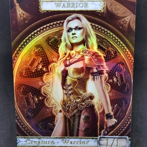 1x Krieger #8 *FOIL LAMINATED* Custom veränderter Spielstein