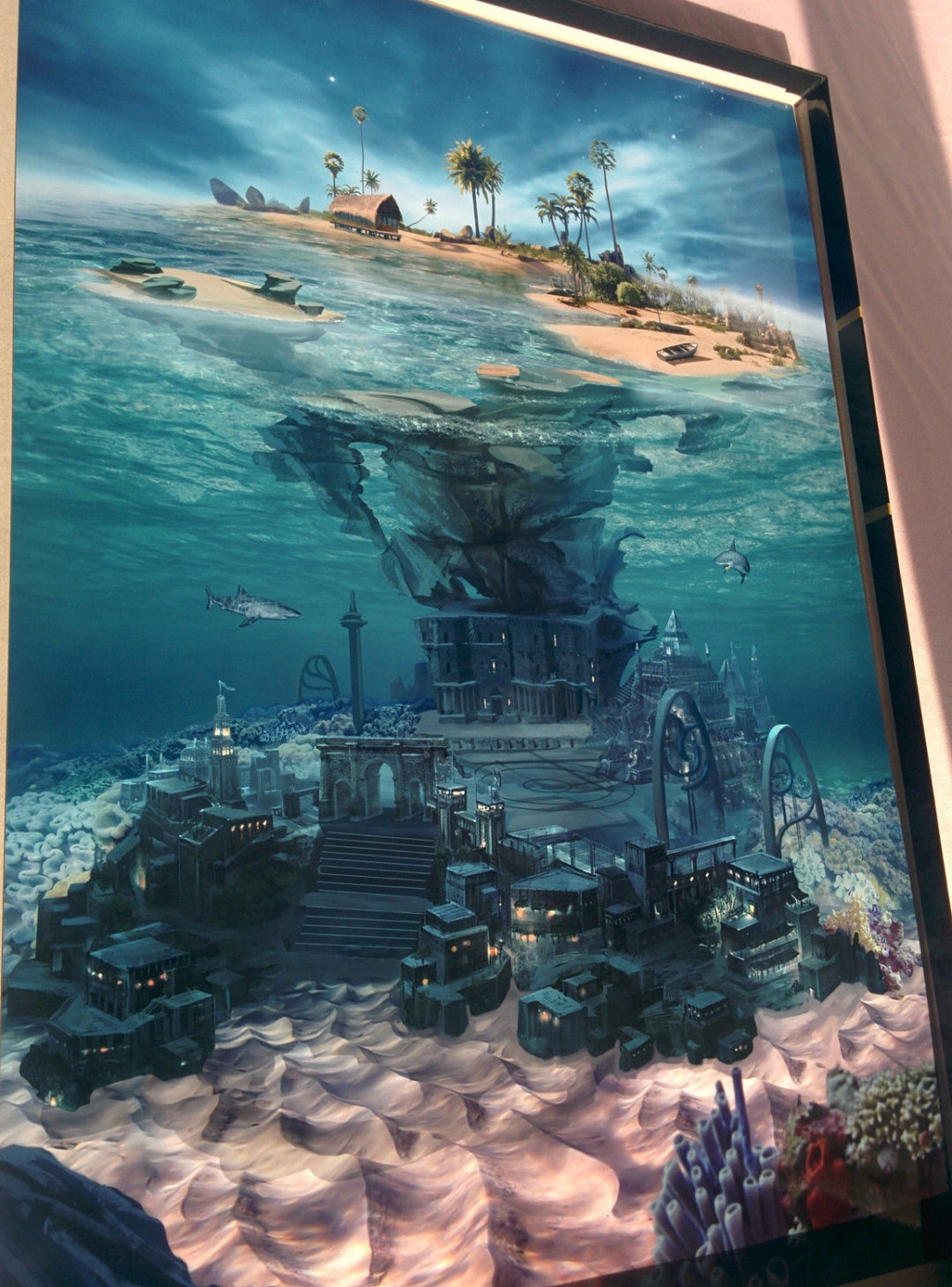 Art Print the Lost City of Atlantis 13x19 Inches Etsy