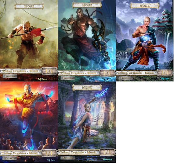 Monk Pack TCG Tokens Custom Altered - Etsy