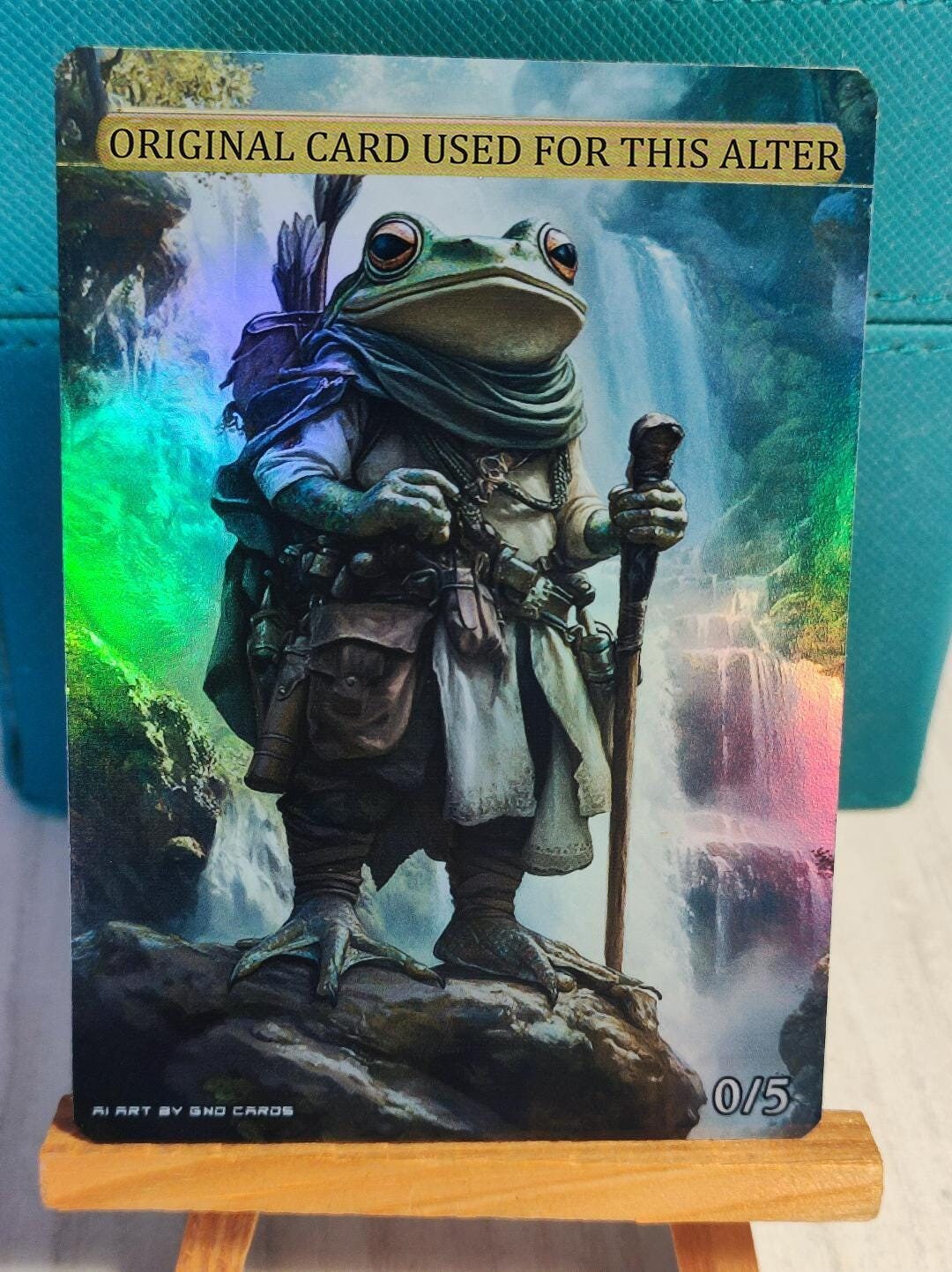 1x Foil Altered Art Flubs, the Fool (non-foil Into Foil) I New Edh