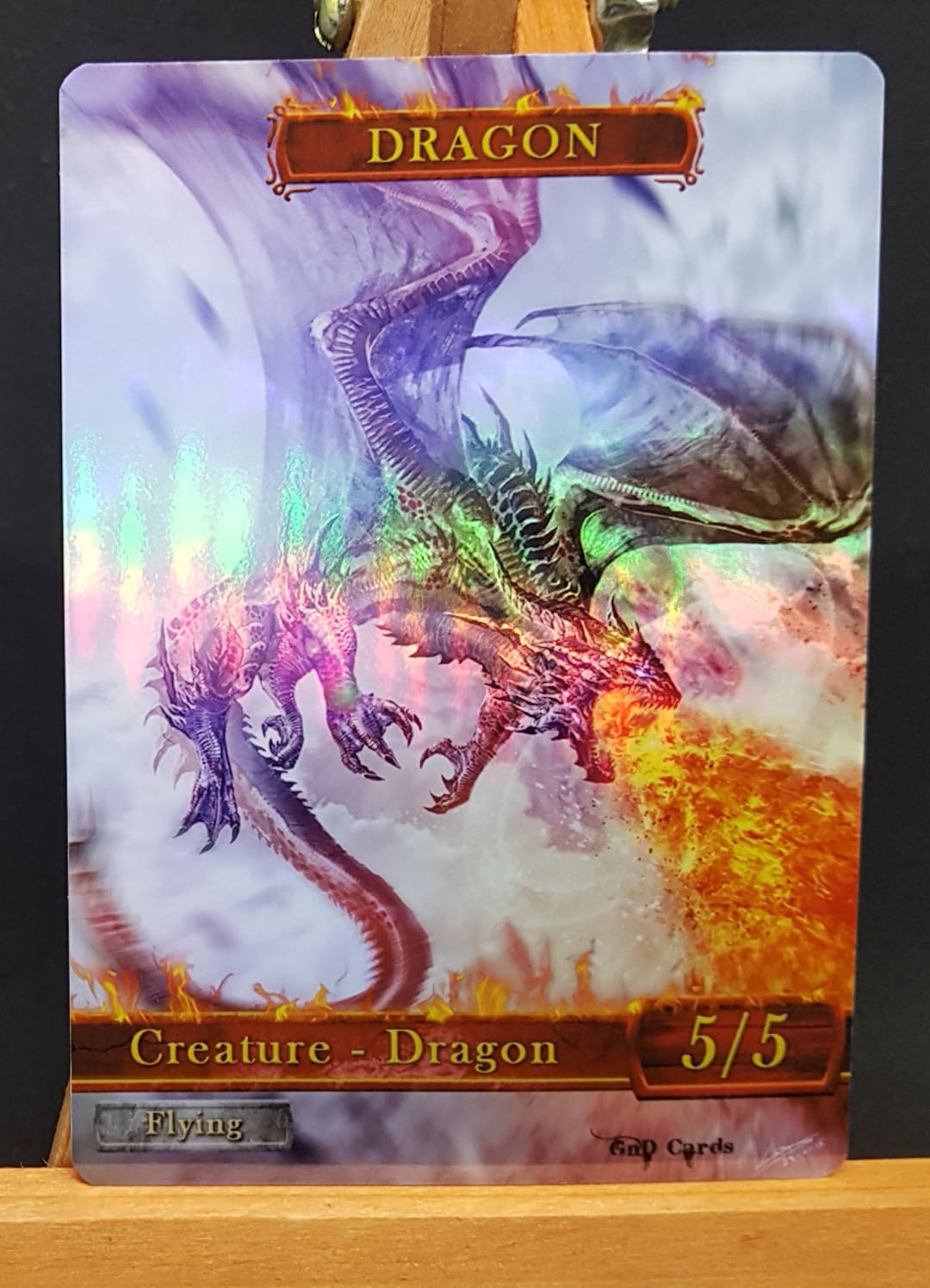 1x *foil* Dragon #4 Custom Altered Token - Etsy