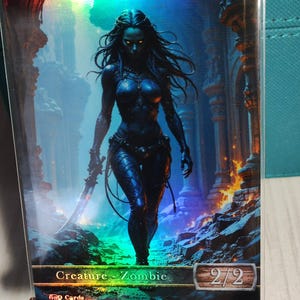 1x Zombi n. 32 *LAMINATO CON FOGLIO* Gettone modificato personalizzato