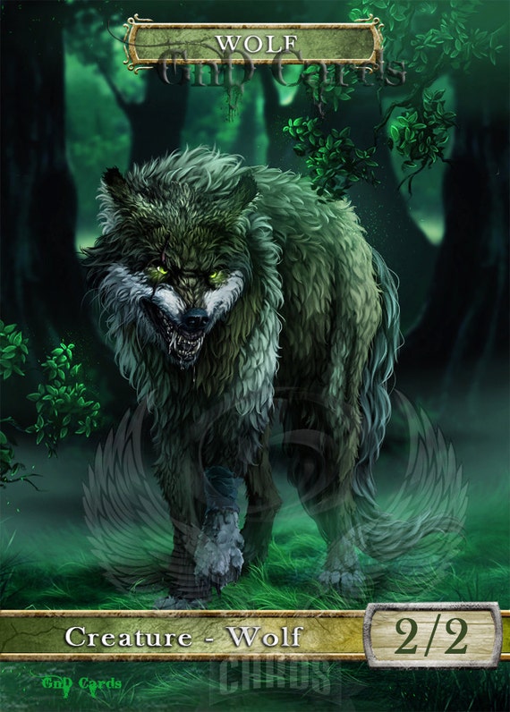 Wolf #3 TCG Token Custom Altered