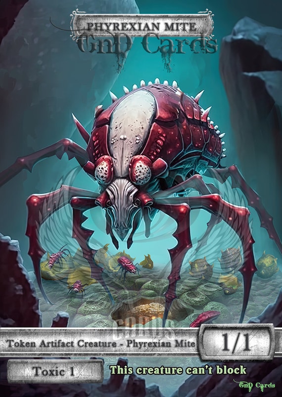 mtg mite cards Phyrexian Mite token (#012) (1/1)