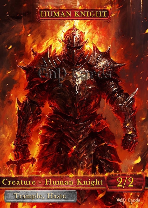 Red Human Knight #1 TCG Token Custom Altered - Etsy Israel Red Human Knight #1 TCG Token Custom Altered - Etsy Israel