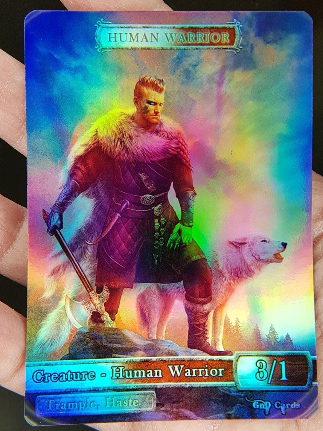1x *foil* Human Warrior Custom Altered Token - Etsy Canada